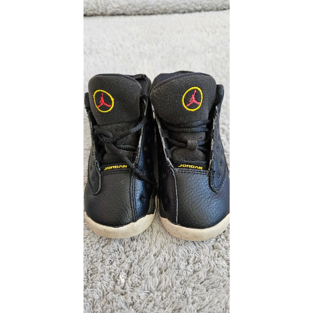 Nike Air Jordan 13 Retro Playoffs Toddler Sneakers Size 8C Athletic Black‎ White